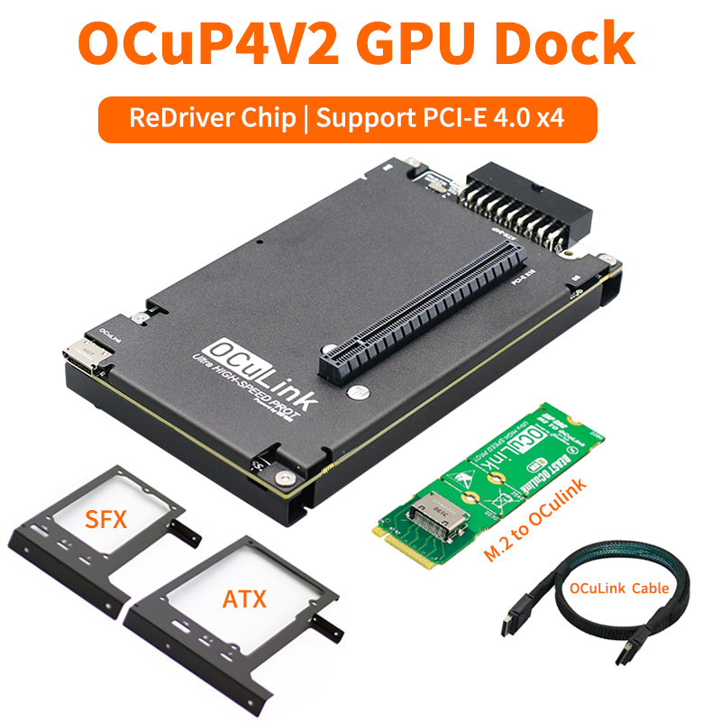 OCuP4V2 OCuLink GPU Dock ชิป R - Oculink Egpu Mini Pc บทวิจารณ์และราคา
